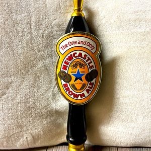 Newcastle Brown Ale The One And Only Black Gold Beer Tap Handle